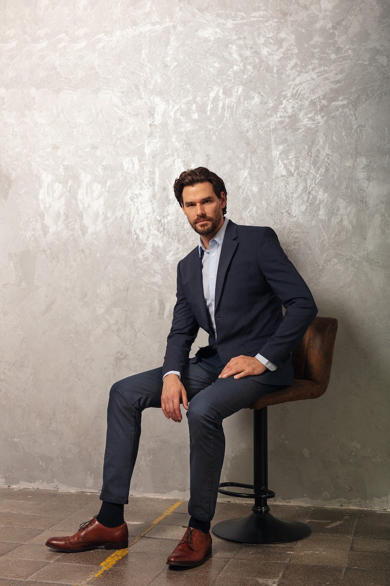 SPODNIE BAWEŁNIANE LUCAS BLUE 211...