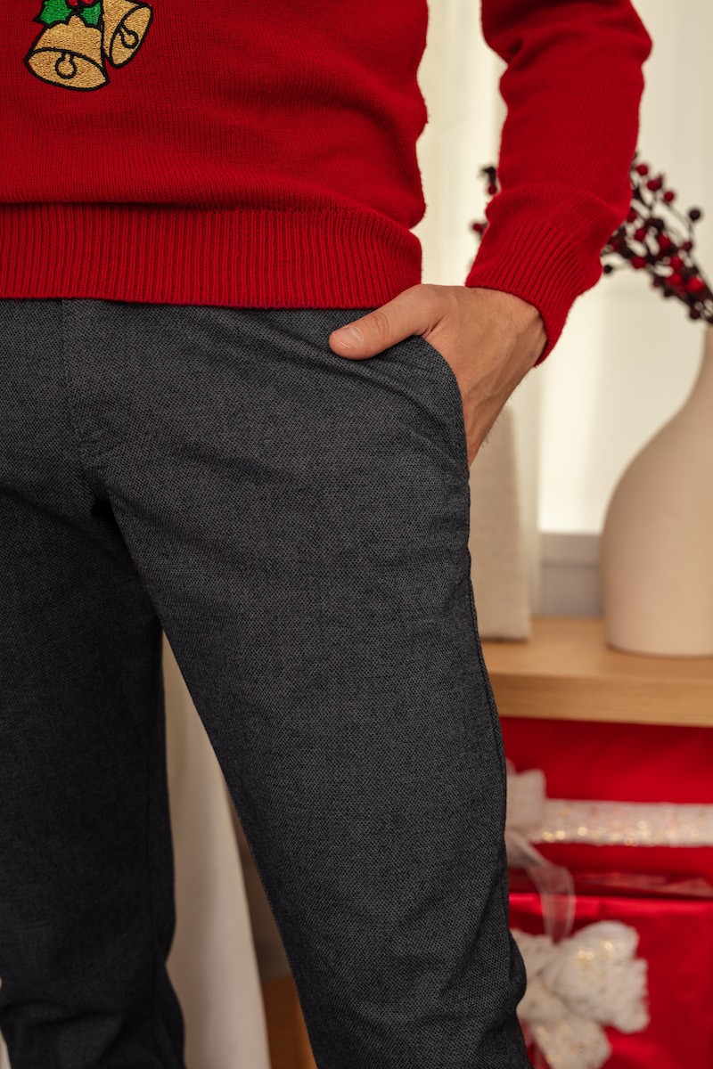 SPODNIE BAWEŁNIANE LUCAS SZARY 211...