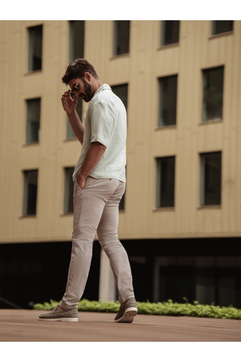 Spodnie VALERIO BEIGE 219 SLIM