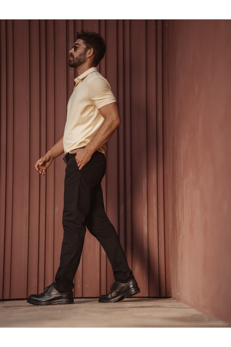 SPODNIE BAWEŁNIANE RALF CZARNY 211...