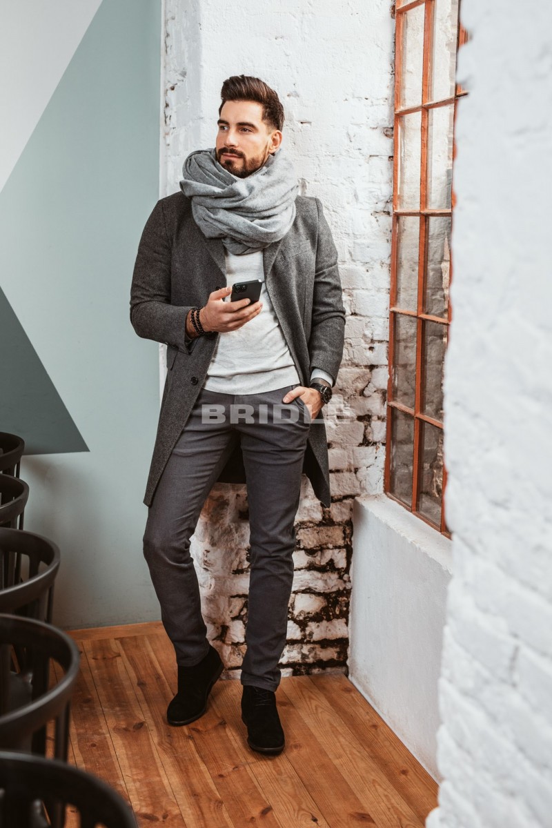 SPODNIE BAWEŁNIANE SEBASTIANO GREY...