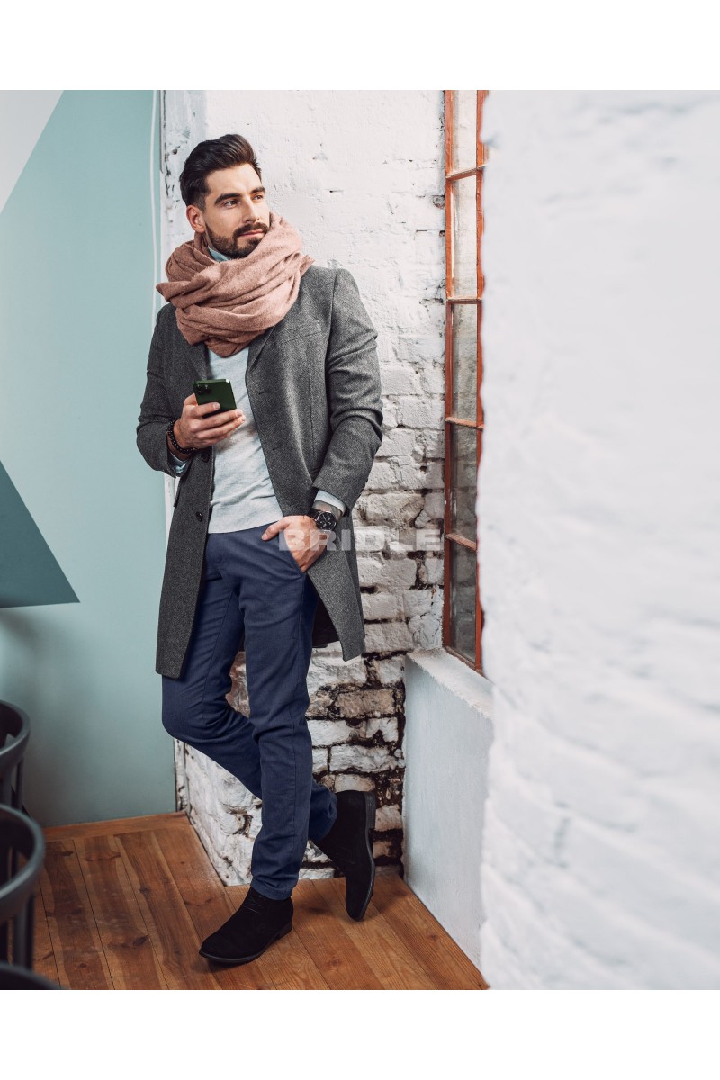 SPODNIE BAWEŁNIANE CARLOS BLUE 219 SLIM