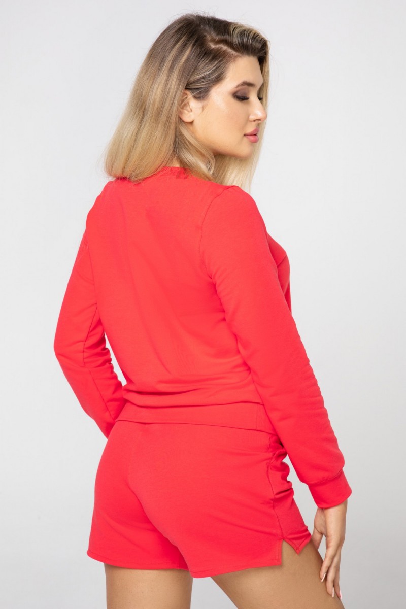 SHORTY DRESOWE DAMSKIE NEON RED