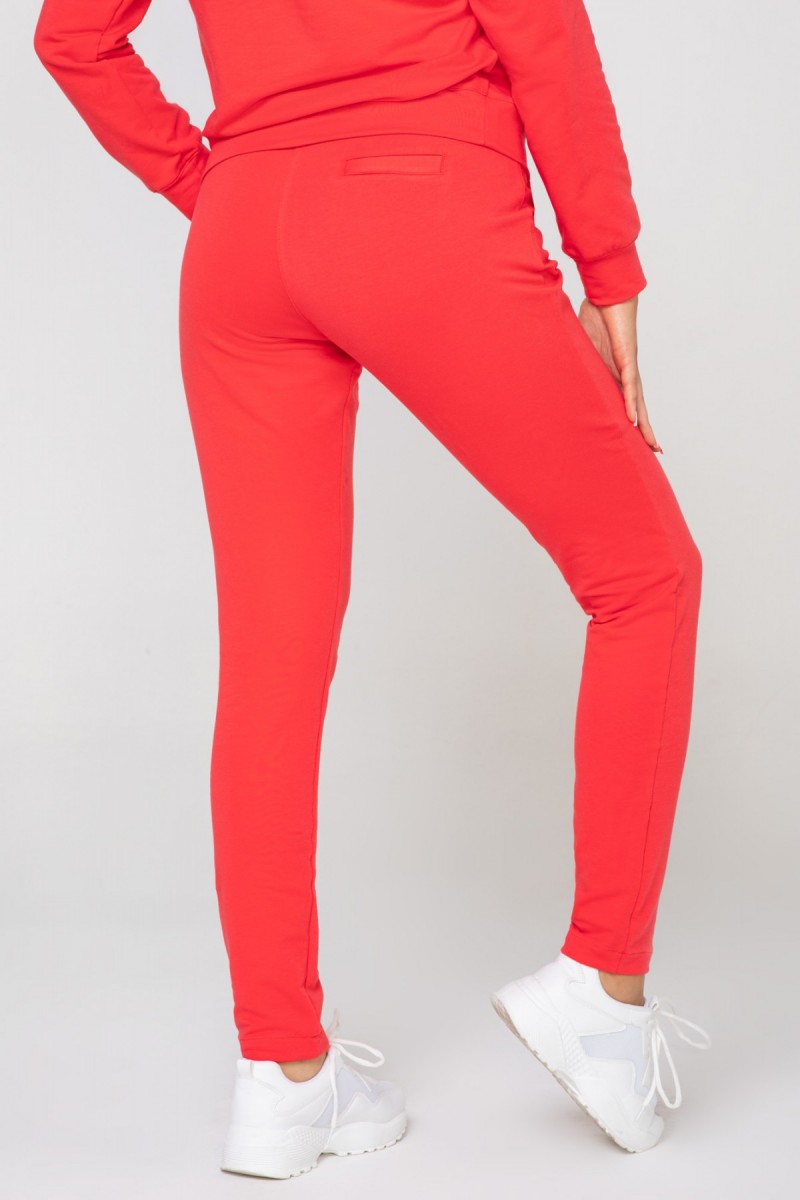 SPODNIE DRESOWE DAMSKIE NEON RED
