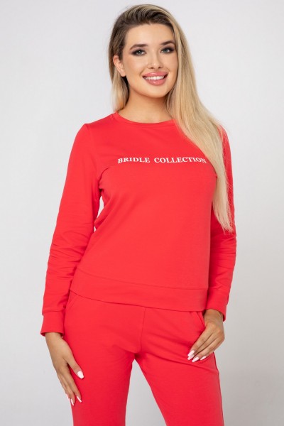 BLUZA DRESOWA DAMSKA NEON RED