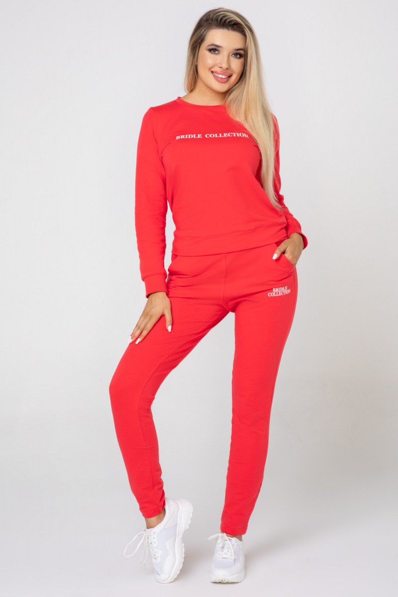 BLUZA DRESOWA DAMSKA NEON RED