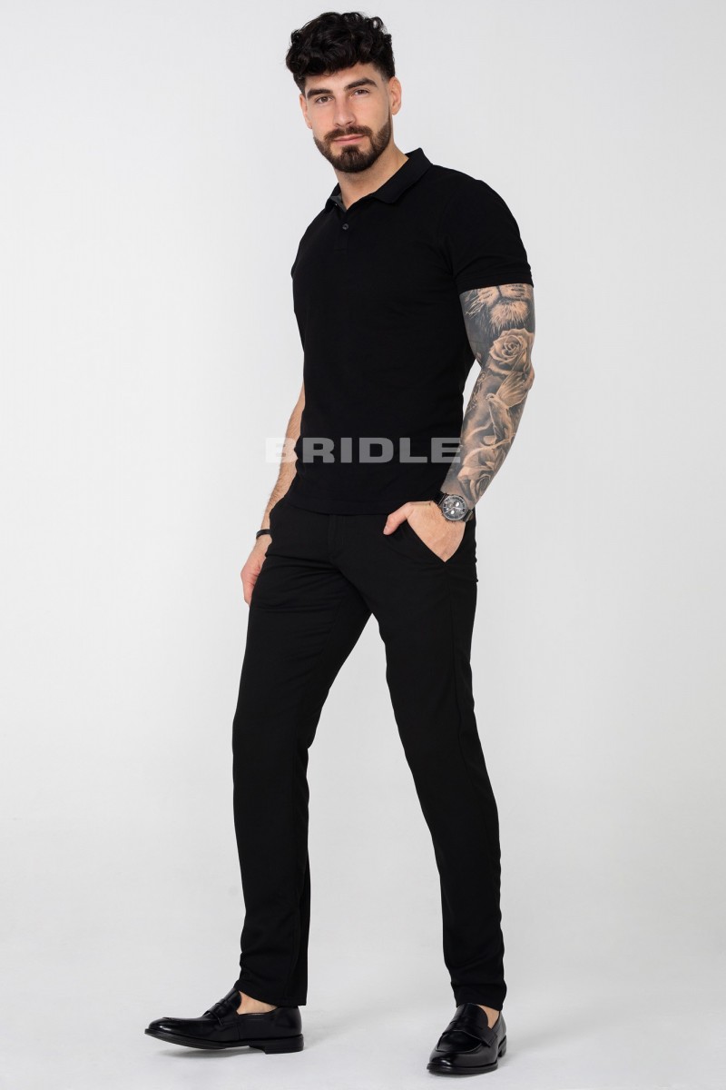 SPODNIE OCTAVIO BLACK 219 SLIM