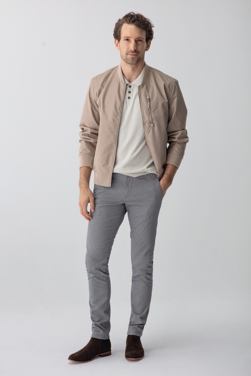 SPODNIE HENRY SZARY 219 SLIM