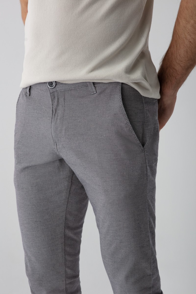 SPODNIE HENRY SZARY 219 SLIM
