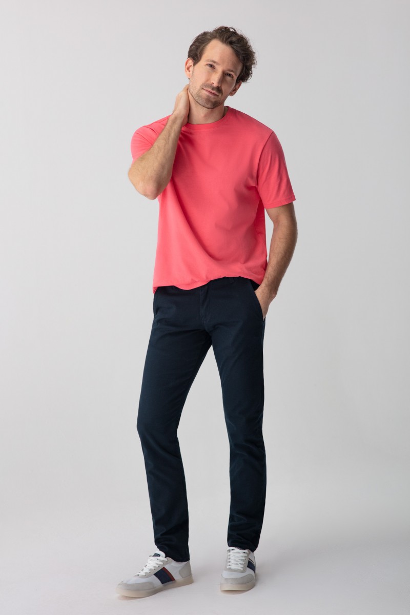 SPODNIE BAWEŁNIANE TREVOR GRANAT 211...