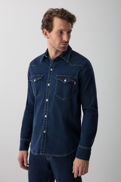 KOSZULA JEANS MĘSKA