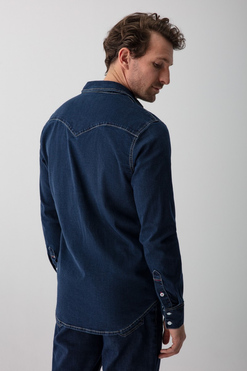 KOSZULA JEANS MĘSKA