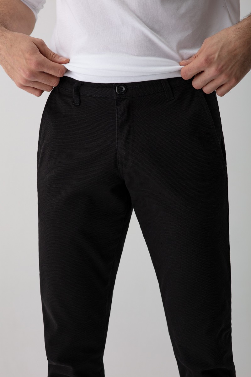 SPODNIE BAWEŁNIANE TREVOR CZARNY 211...