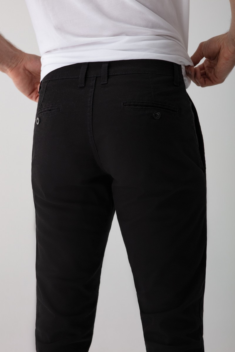 SPODNIE BAWEŁNIANE TREVOR CZARNY 211...