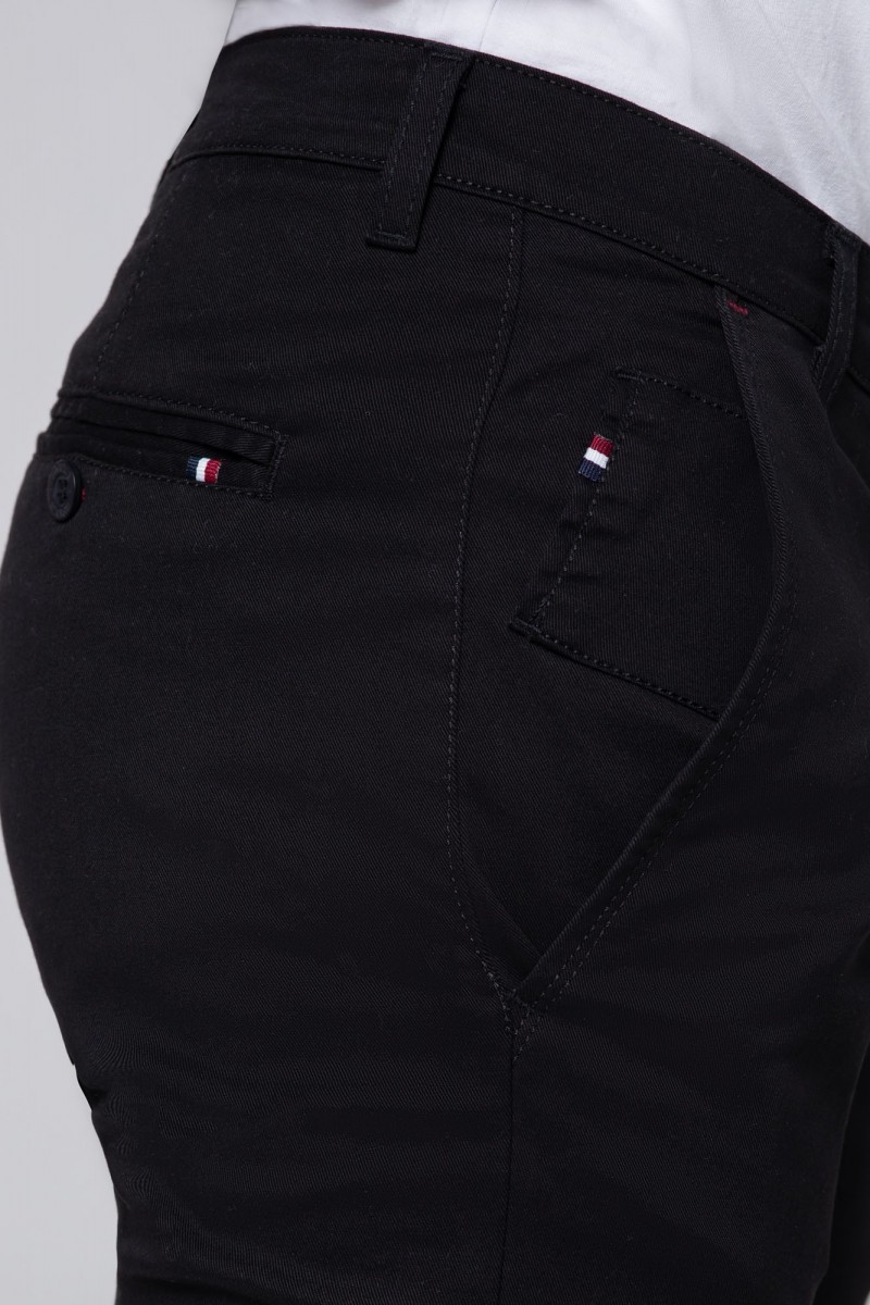 SPODNIE BAWEŁNIANE RALF CZARNY 211...