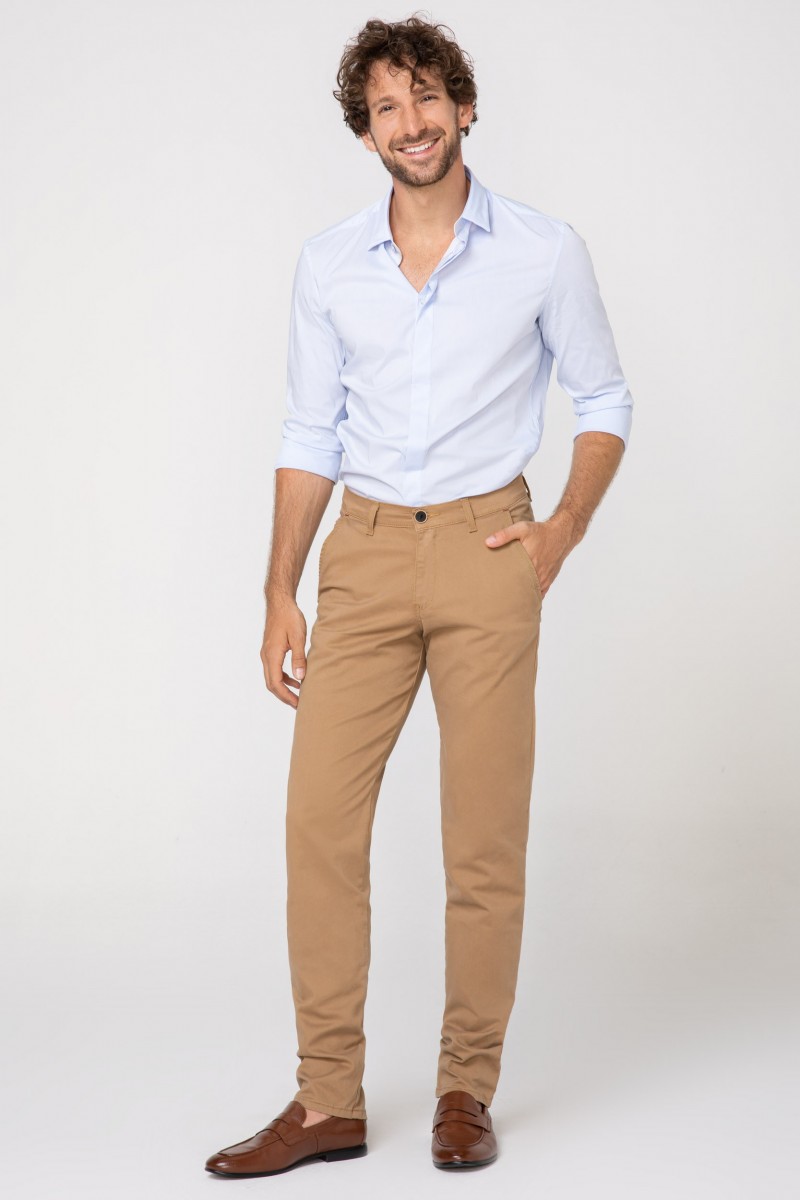 SPODNIE BAWEŁNIANE RALF CAMEL 211...