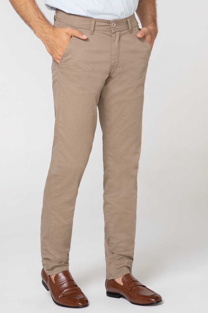 SPODNIE BAWEŁNIANE POINT BEŻ 211...