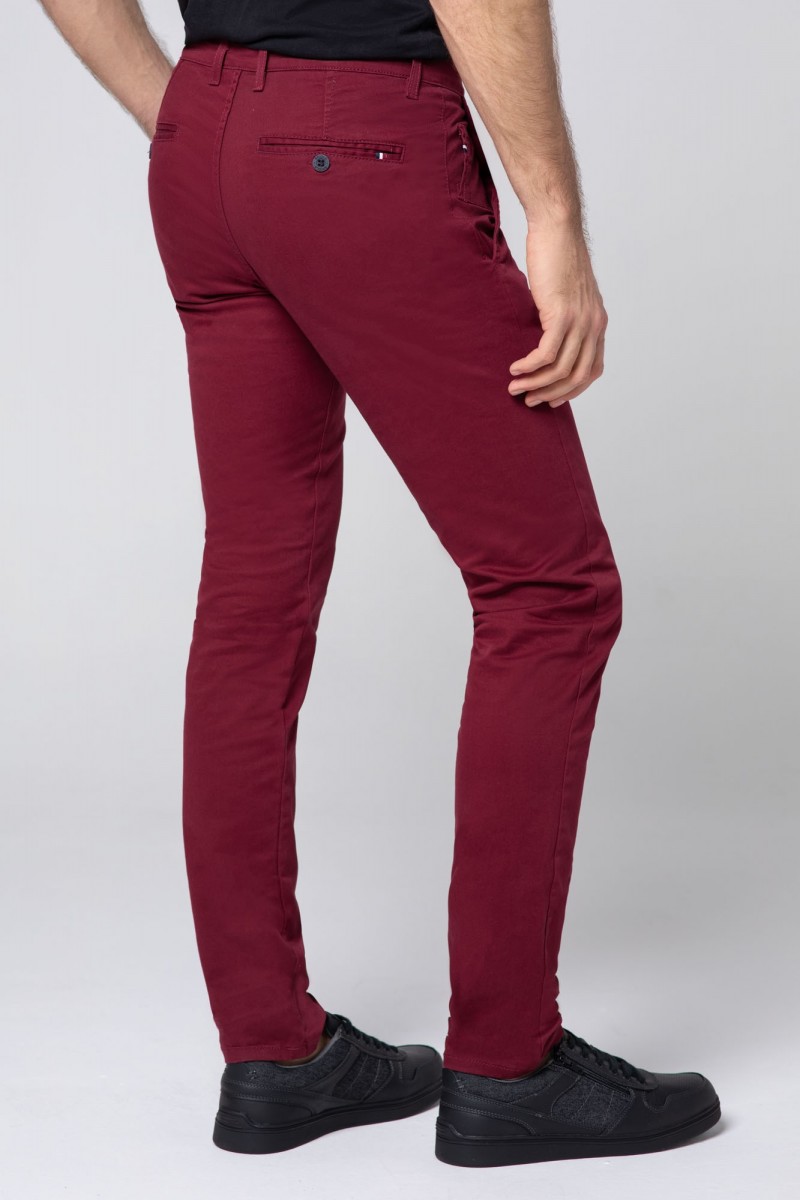 SPODNIE BAWEŁNIANE RALF BORDO 211...