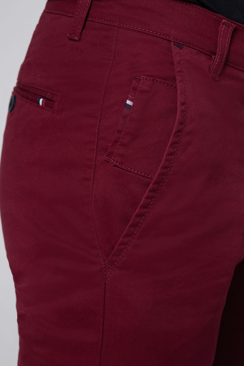 SPODNIE BAWEŁNIANE RALF BORDO 211...