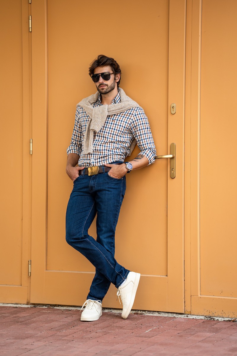 SPODNIE JEANSOWE MAURIZIO 119 COMFORT...