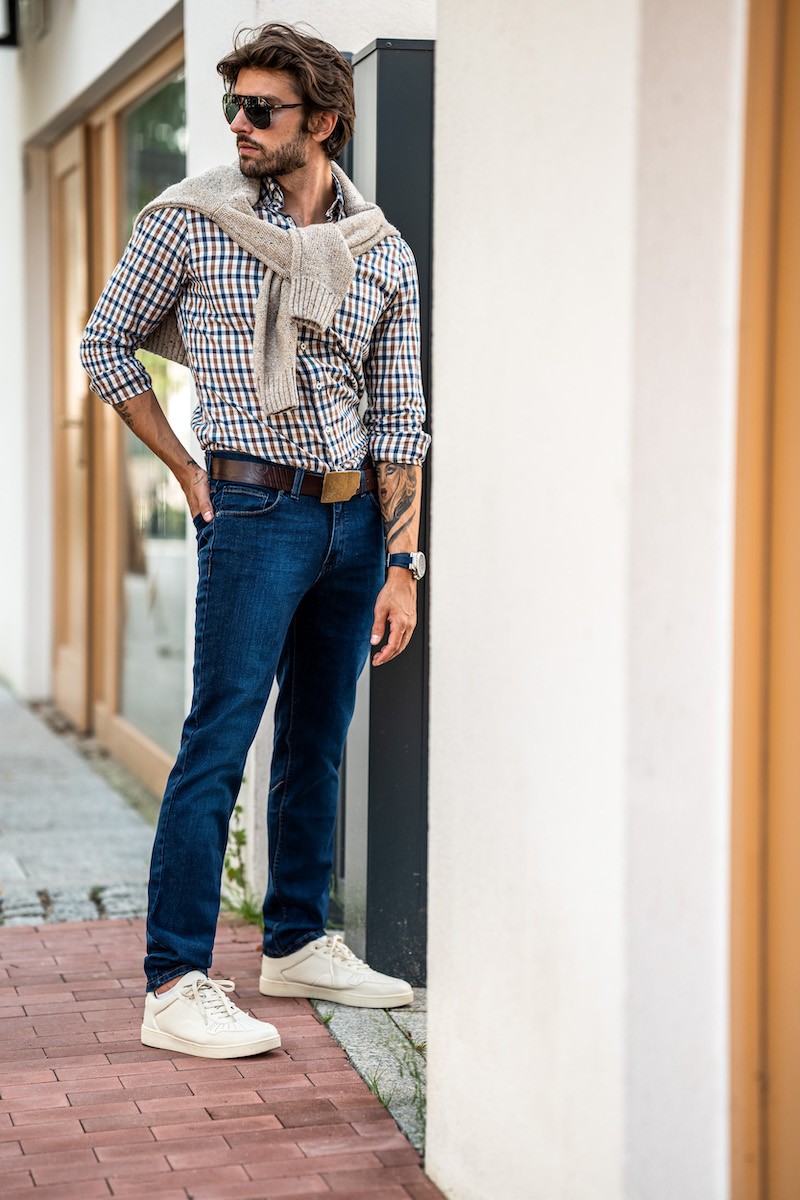 SPODNIE JEANSOWE MAURIZIO 119 COMFORT...