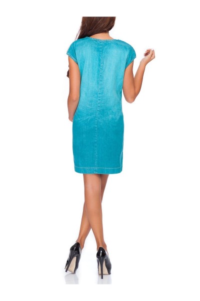 SUKIENKA DAMSKA TURKUSOWA 2