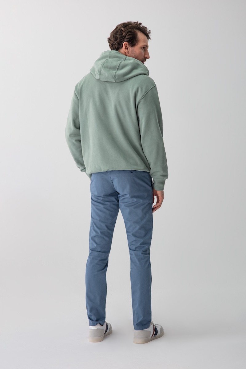 SPODNIE BAWEŁNIANE ROBERTO BLUE 219 SLIM