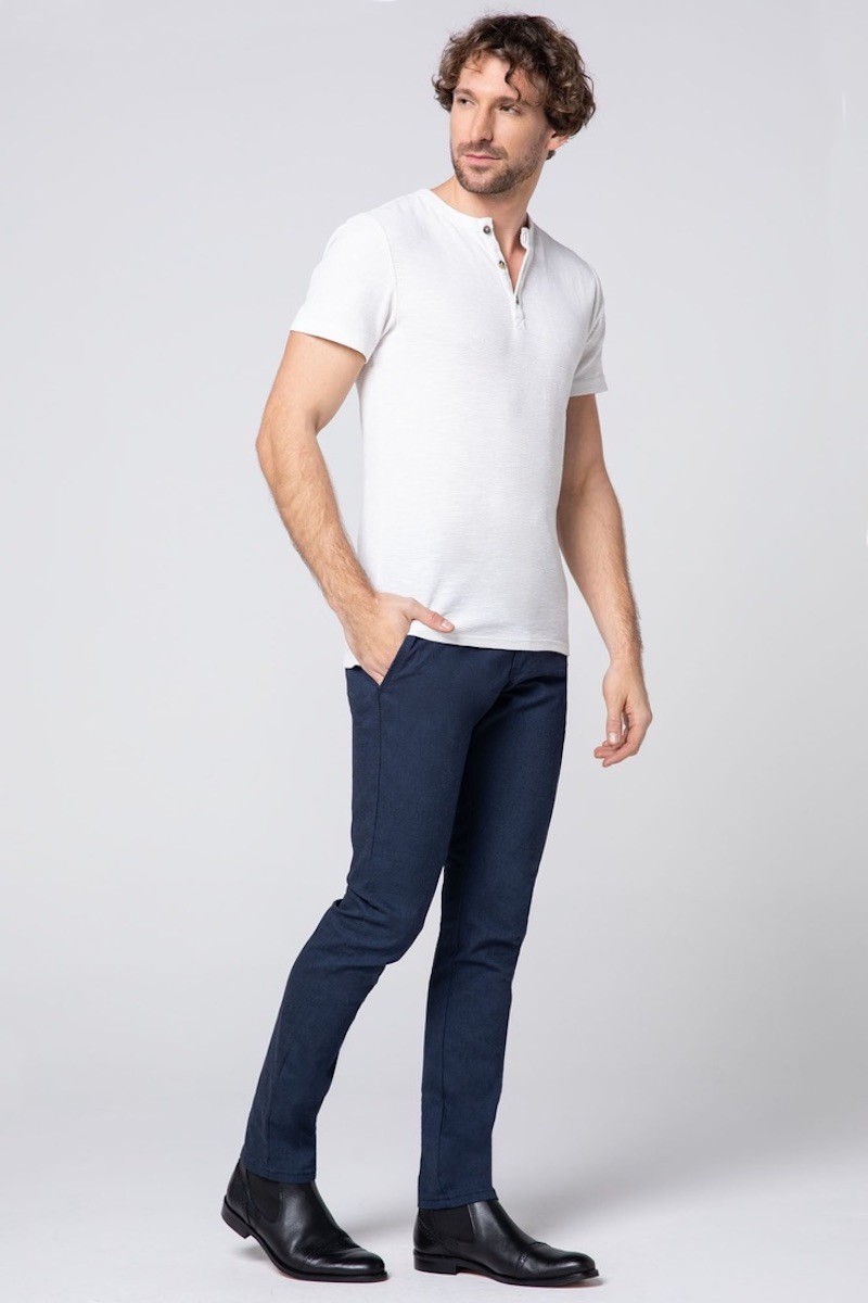 SPODNIE BAWEŁNIANE LUCAS BLUE 211...