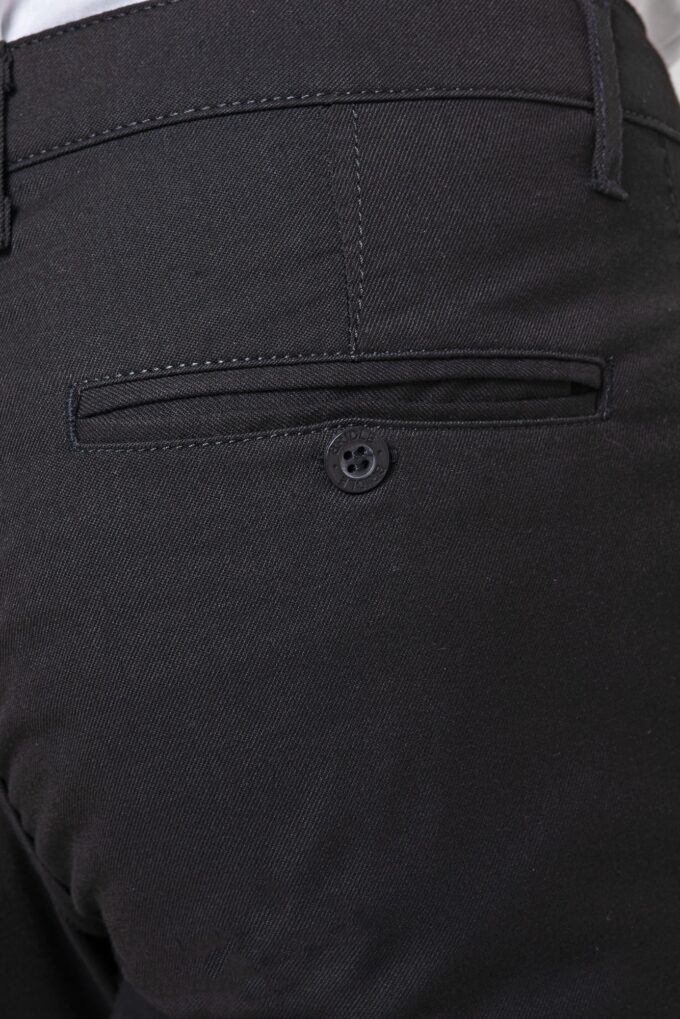 Spodnie męskie Valdi czarne 219 Slim – zdjęcie 7