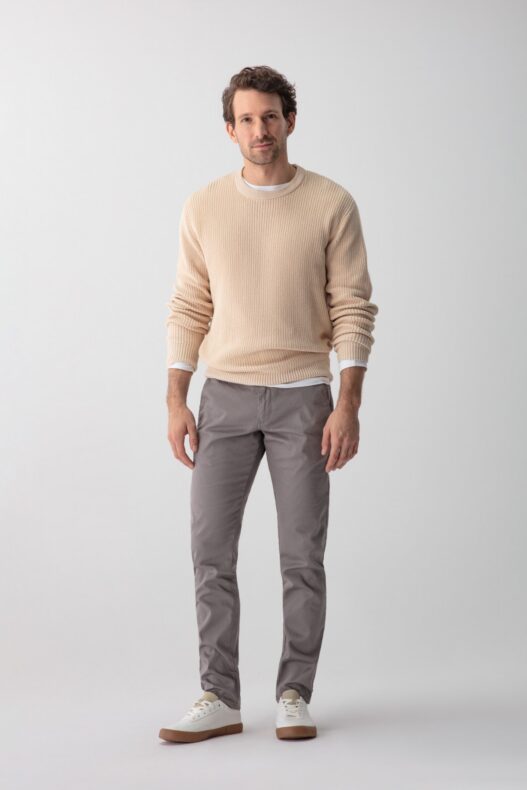 Spodnie męskie Verano szare 219 Slim – zdjęcie 1