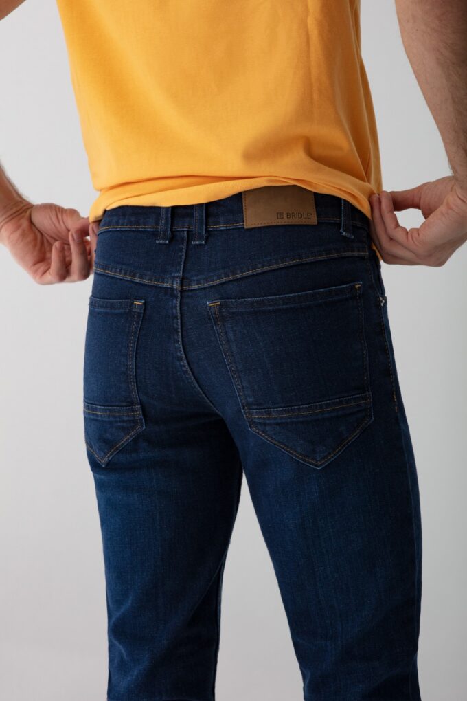Jeansy męskie Maurizio niebieskie 119 Comfort Slim – zdjęcie 2