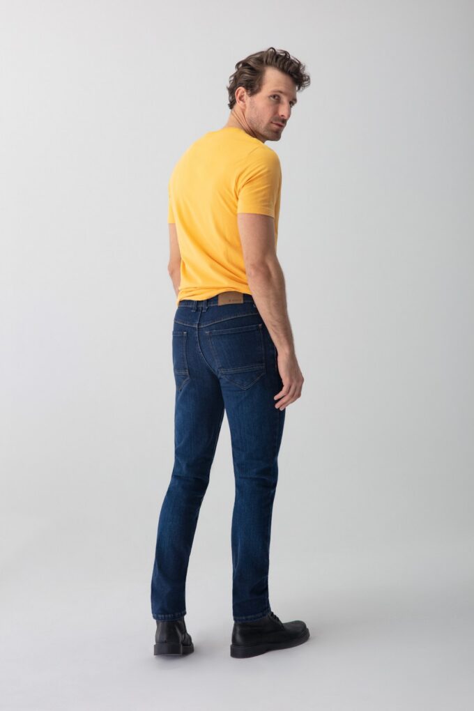 Jeansy męskie Maurizio niebieskie 119 Comfort Slim – zdjęcie 3