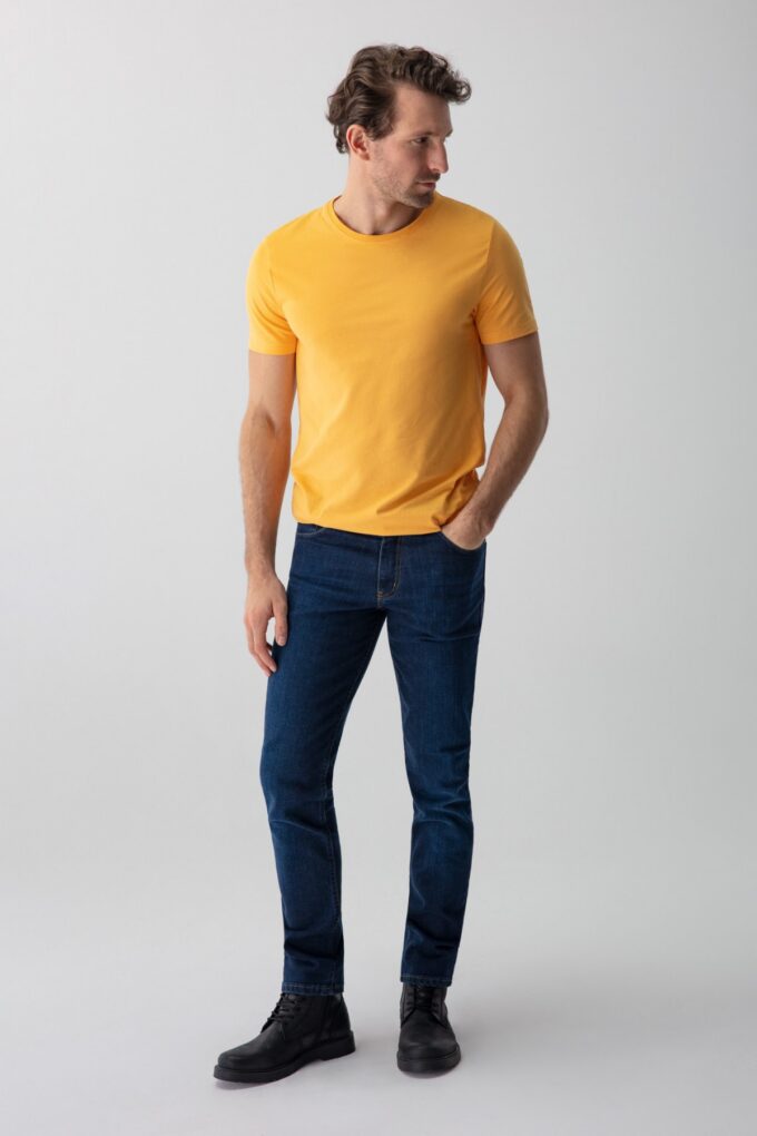 Jeansy męskie Maurizio niebieskie 119 Comfort Slim – zdjęcie 5