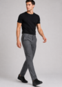 Spodnie męskie Torros szare Comfort Slim – zdjęcie 3