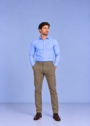 Spodnie męskie Marron beż 211 Comfort Slim – zdjęcie 1