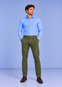 Spodnie męskie Marron oliwka 211 Comfort Slim – zdjęcie 1